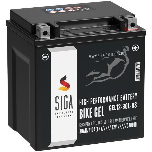 SIGA Bike GEL Motorradbatterie 30Ah 12V